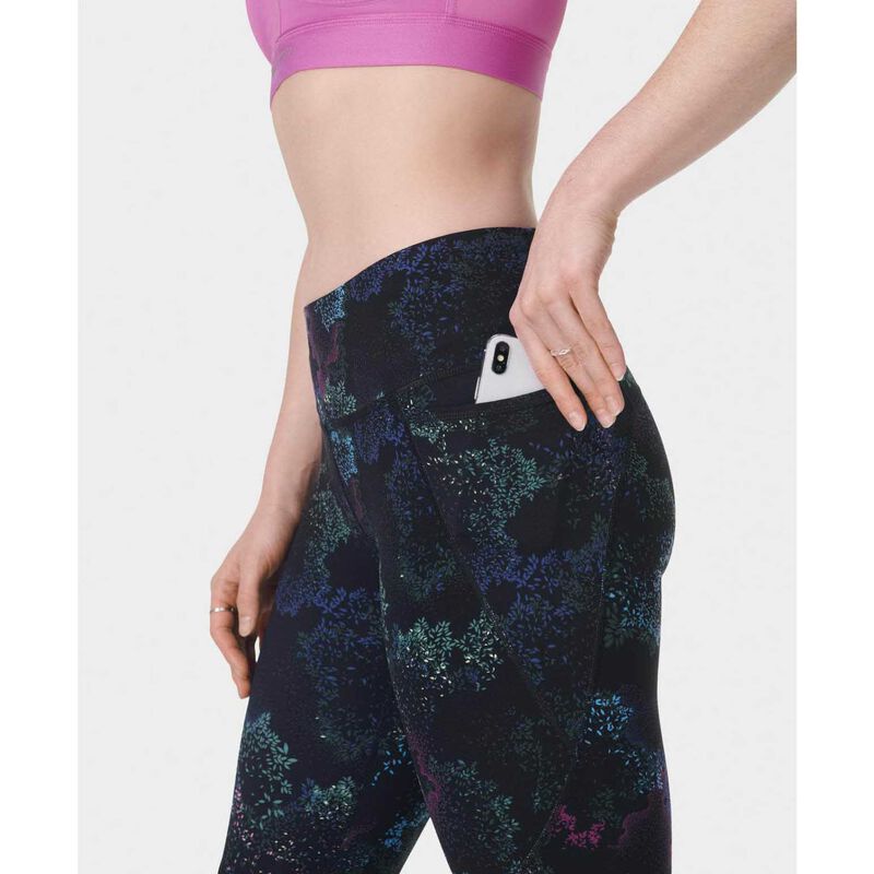 Sweaty Betty Power 7/8 Workout Leggings Black Canopy Print image number 2